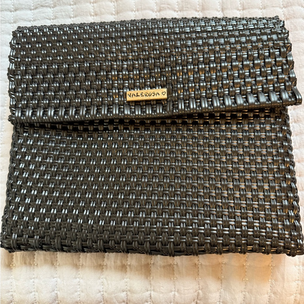 Black Woven Clutch